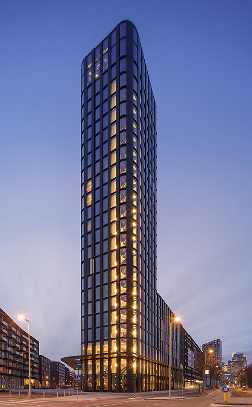 Das Hotel QO in Amsterdam: Der diesjährige Gewinner hat die Jury durch eine barrierefreie und ökologische Architektur überzeugt.
