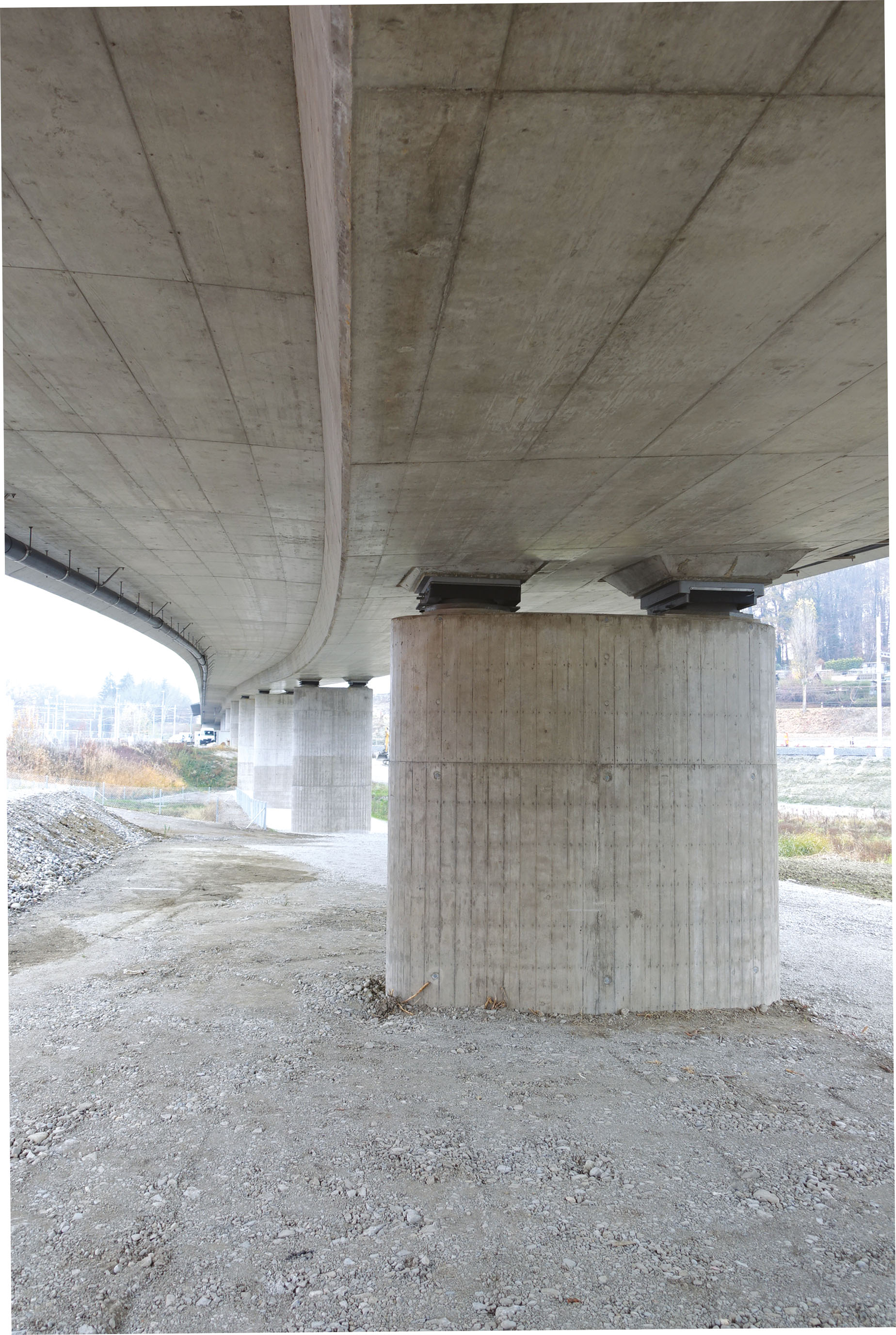 Vue de l’intrados du pont