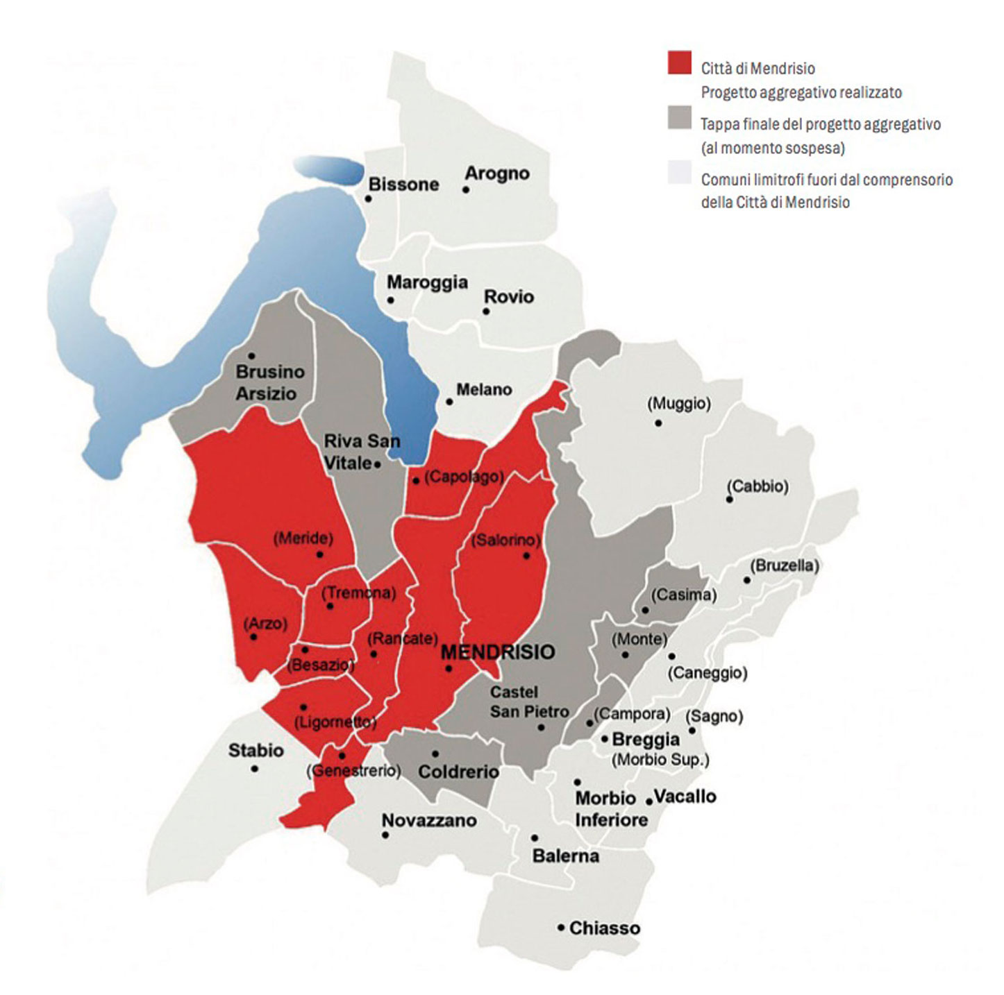 Il progetto aggregativo della Città di Mendrisio.