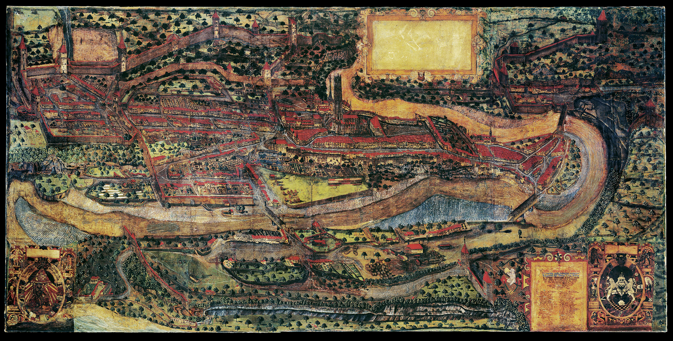 Grégoire Sickinger, Plan de la ville de Fribourg, 1582.