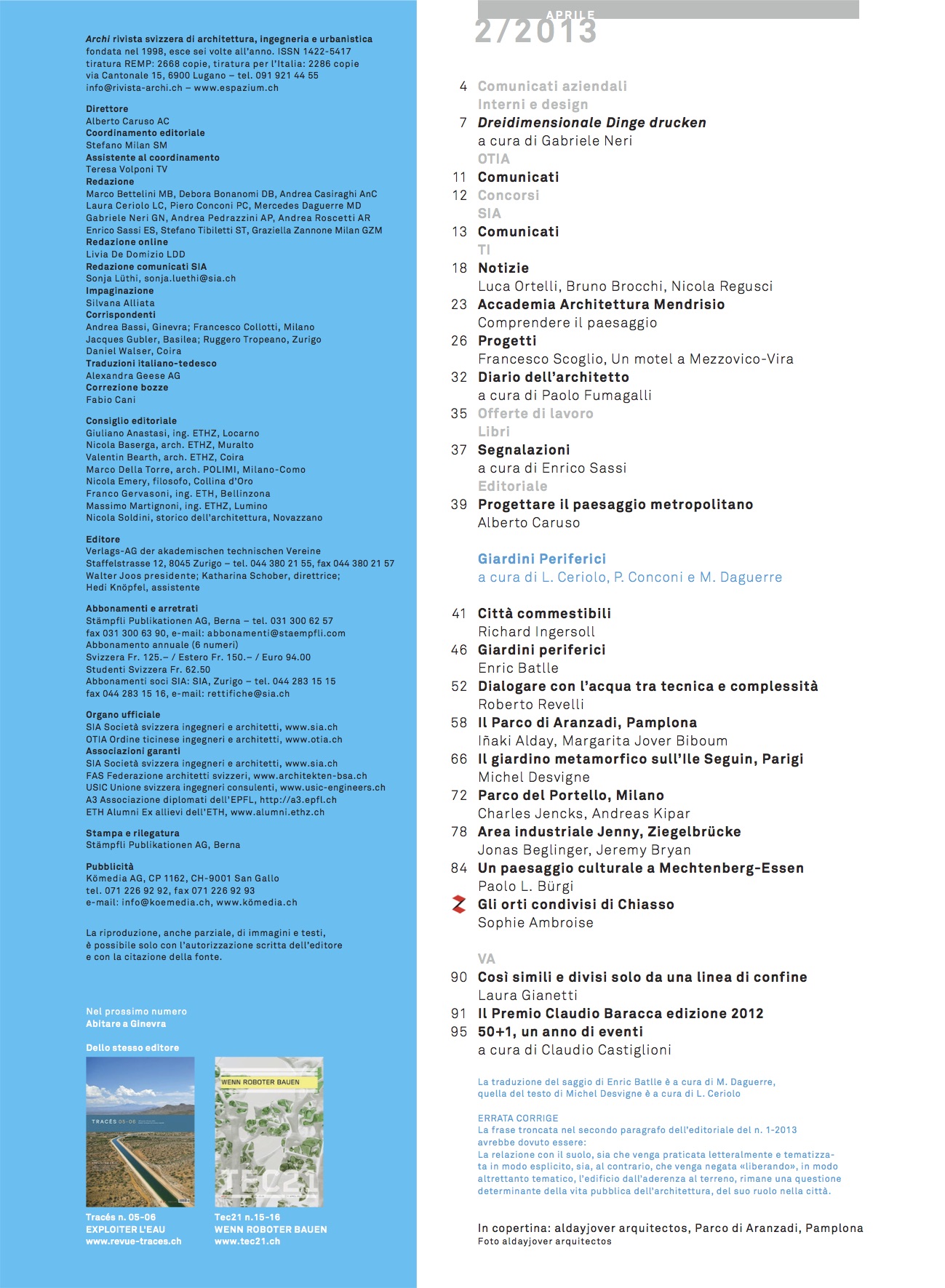 Indice Archi 2/2013