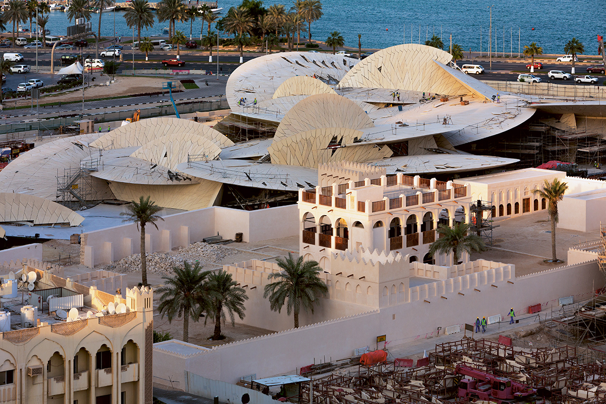 Von Wüstensandrosen inspiriert: das extravagante neue Nationalmuseum in Doha.