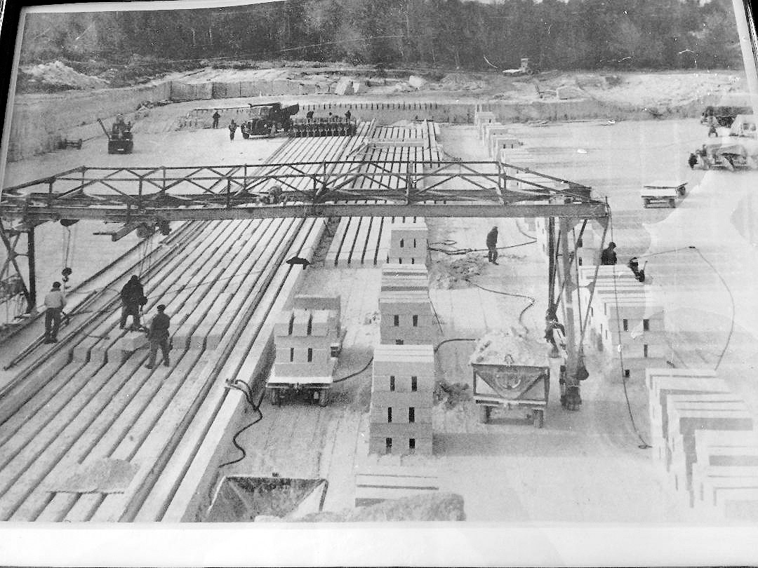 Photographie du carreau au début de l’exploitation de la carrière en plein air