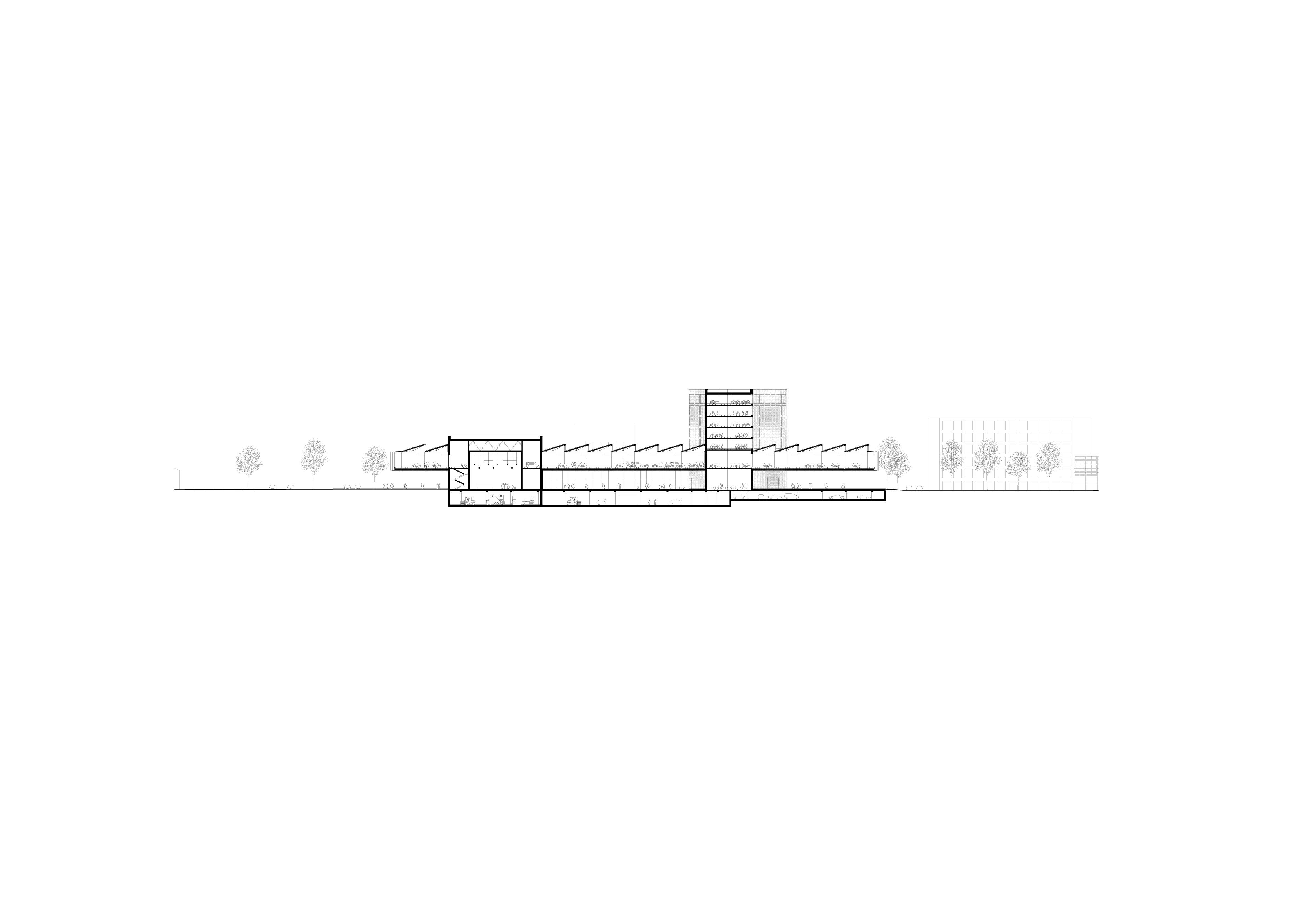 Procédure de mandats d'étude parallèles pour le bâtiment RTS sur le campus EPFL, remportée par l'Office Kersten Geers David Van Severen, Bruxelles et le bureau Bas Smets, Bollinger + Grohmann