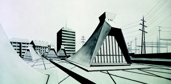 Sommersemester 1987: Autohaus Oerlikon, Student: Conradin Clavuot.