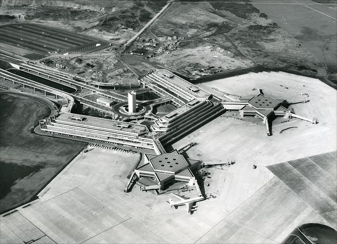 Flughafen Köln-Bonn (1962-73) © Architekturmuseum TUM.