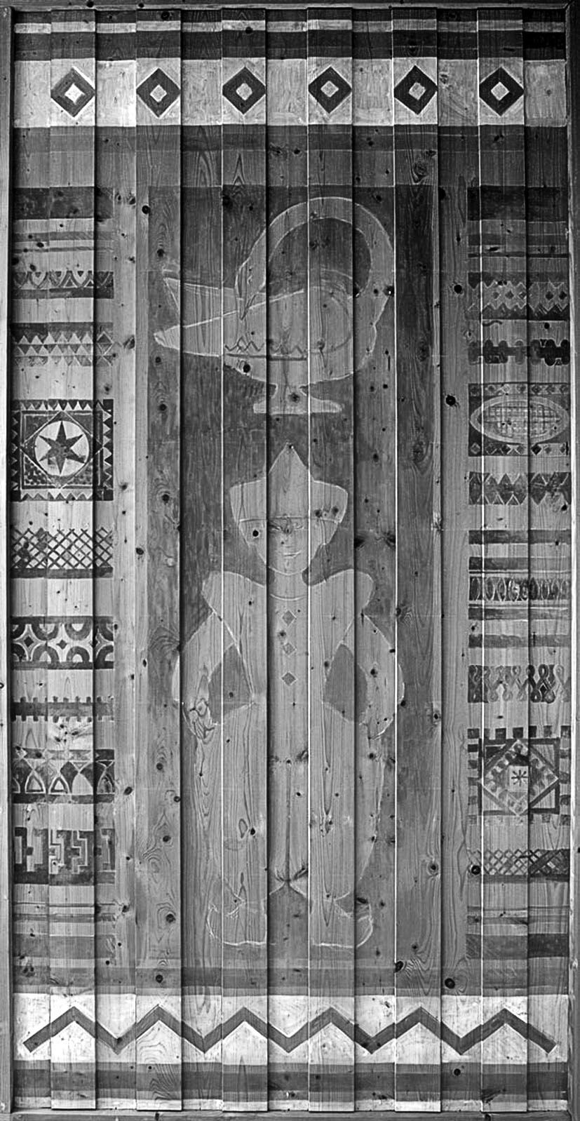 Bemalte Holzdecke im Altbau
