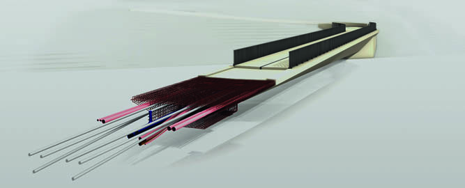Das neue Kraftwerk Hagneck am Bielersee wurde mit BIM geplant. Das 3-D-Modell vermittelt dabei mehr Informationen als traditionelles Planmaterial. (vgl. «Kraftwerk aus Daten»)