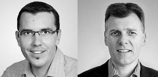 Urs-Thomas Gerber, Dipl. Ingenieur FH mit einem Masterstudium in Architektur und Umwelt und Stephan Wüthrich, Dipl. Bauingenieur HTL/NDS und Mitglied der Direktion der CSD-Gruppe. (Bilder: zVg)