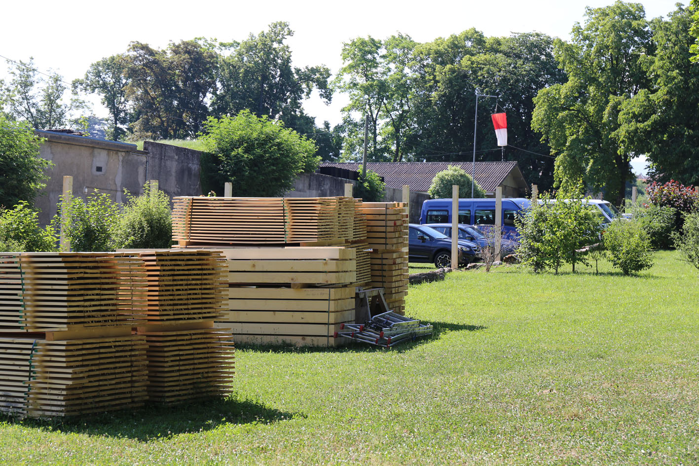 En construction. (Foto: Ruedi Weidmann)
