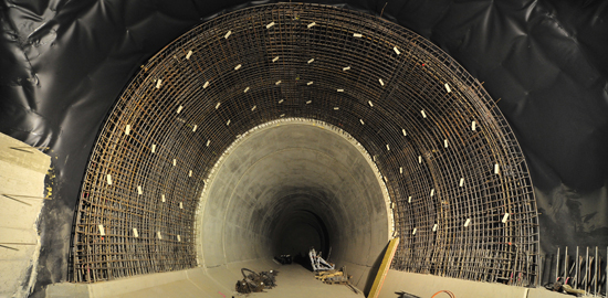 Nordportal Ceneri-Basistunnel in Camorino. (Foto: � AlpTransit Gotthard AG)