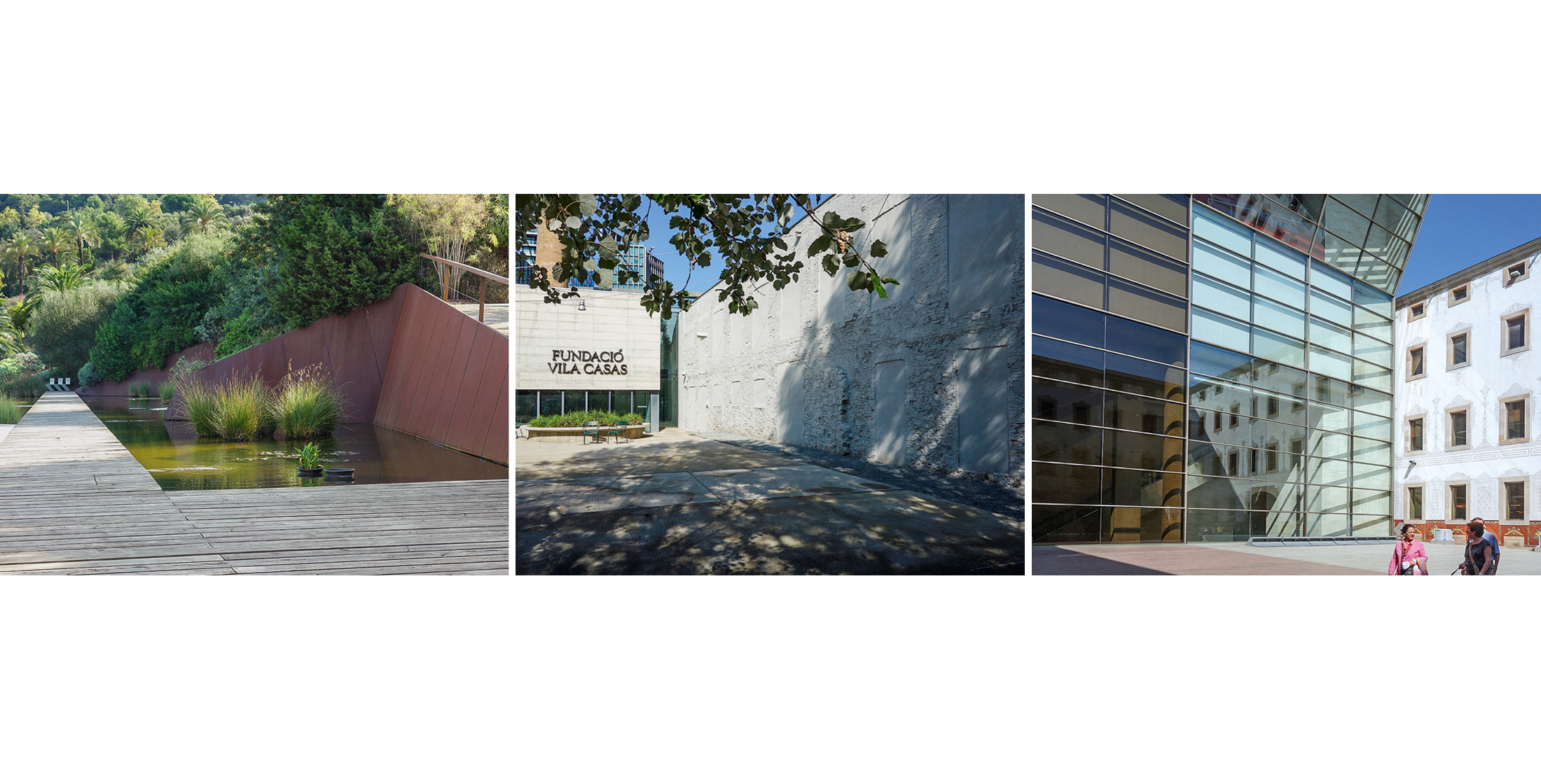 Drei Bauten in Barcelona: Jardí Botànic, Museo Can Framis und Centre de Cultura Contemporània de Barcelona