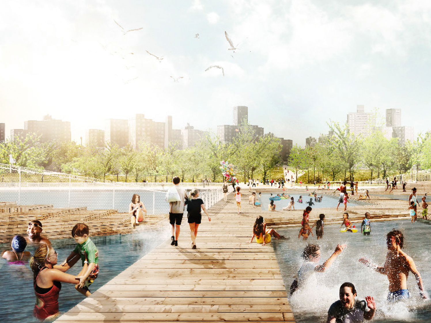 Das Problem als Chance: «Dryline» von BIG Bjarke Ingels Group in New York. (Bild: Projektverfassende)