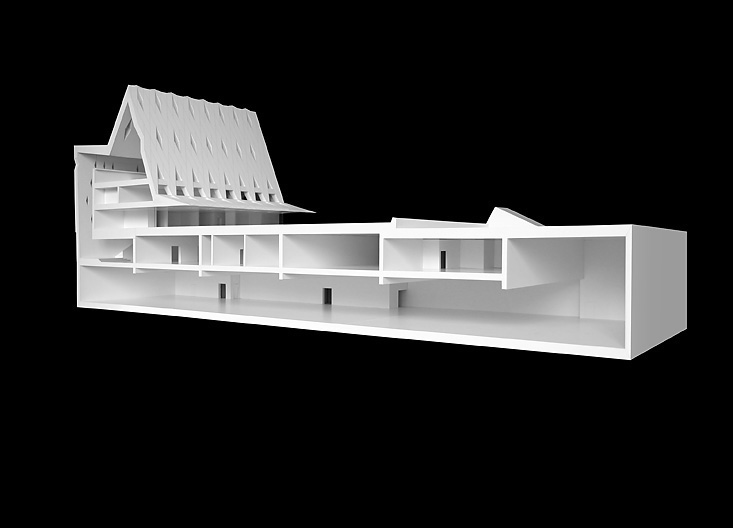 Nominiert «Hochbau»: Tragkonstruktion und Baugrube Musée d Ethnographie. Ingenieure: Weber + Brönnimann AG, Bern. Dank enger Zusammenarbeit zwischen Architekt und Bauingenieur schon in der Wettbewerbsphase konnte ein nicht alltägliches Tragsystem aus Spannbeton entwickelt werden, das den architektonischen Entwurf massgeblich geprägt hat. Moderne Berechnungssoftware, gepaart mit viel Erfahrung und konstruktivem Gespür, liessen ein so gewagtes, aber trotzdem sehr robustes Tragwerk überhaupt zu.