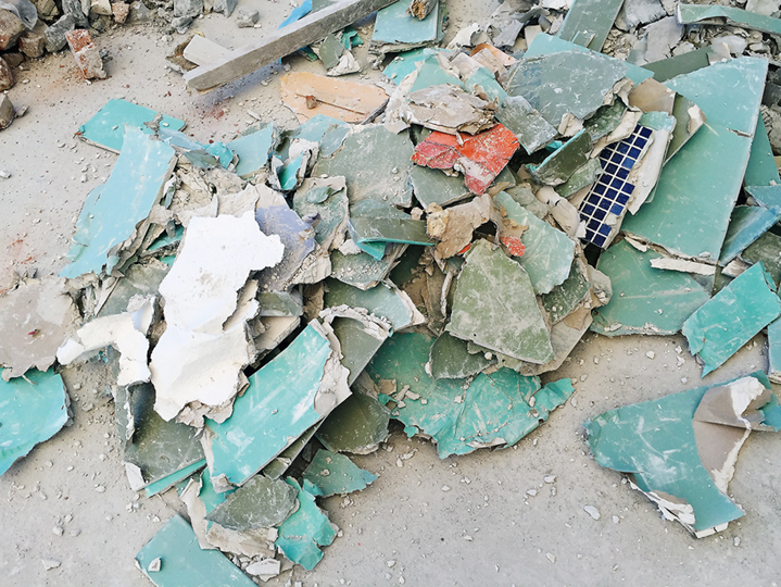 Die Gipsanteile (CaSO4) unter den Rückbaumaterialien sind nicht die einzigen Materialien, die sich eigentlich für eine stoffliche Wiederverwendung eignen würden.