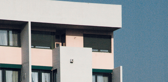 Un dettaglio della casa d'appartamenti Fercasa a Novazzano