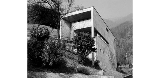 Luigi Snozzi, Casa Kalmann, Brione 1976.