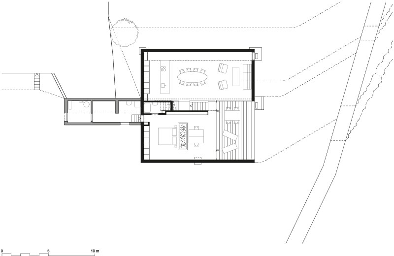 Pianta livello inferiore (studio Könz e Molo)