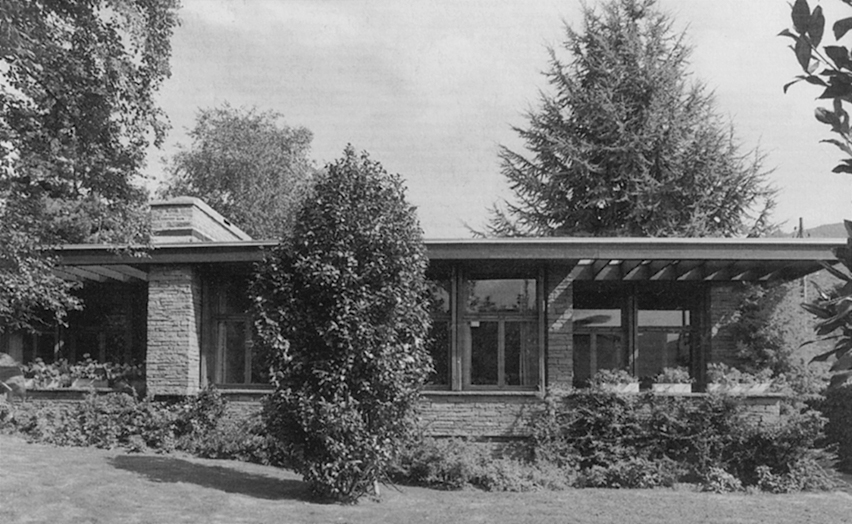 Peppo Brivio, in collaborazione con F. Ponti, Casa unifamiliare, Bellinzona, 1953 (Foto: AAT)
