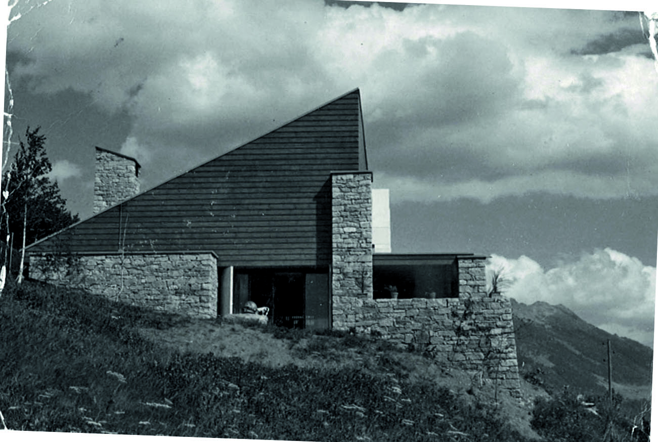 Fondo Franco Ponti, Casa a Cornone, Dalpe 1963, progetto e foto cantiere (Immagine: AAT)