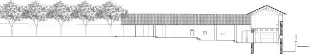 Sezione trasversale (Pianta: Lorenzo Felder, Studio di architettura Lorenzo Felder)