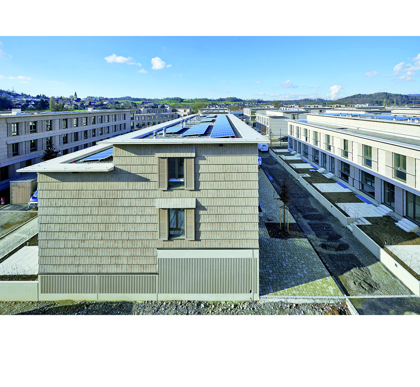 Dietrich Schwarz Architekten: Siedlung Neugrüen, Mellingen (AG). (Foto: Jürg Zimmermann)