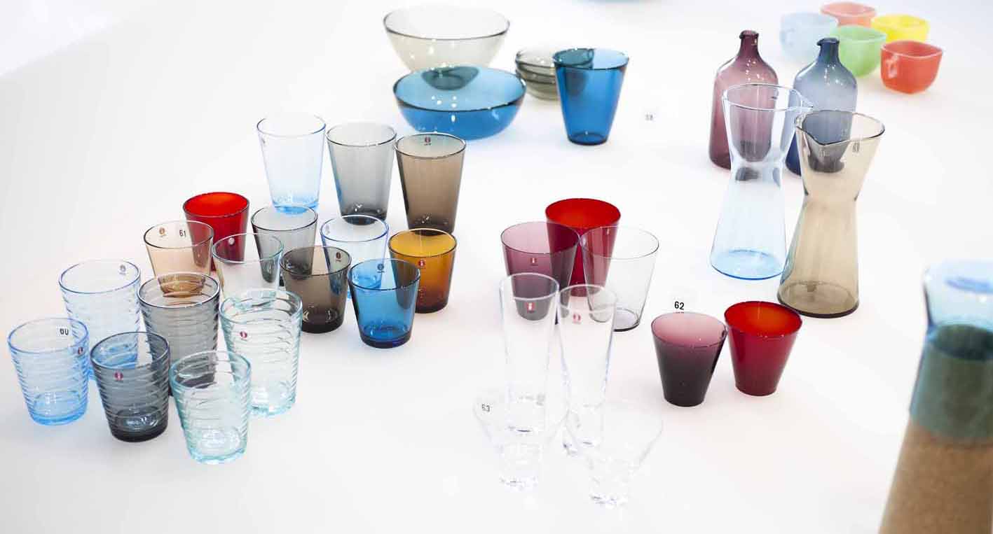 Blick in den Ausstellungsbereich «Glas in Kunst &amp; Design»