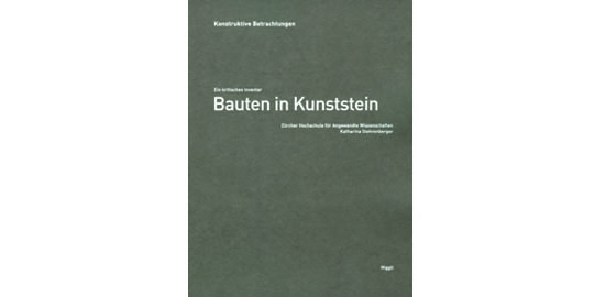 Cover der Publikation «Bauten in Kunststein»