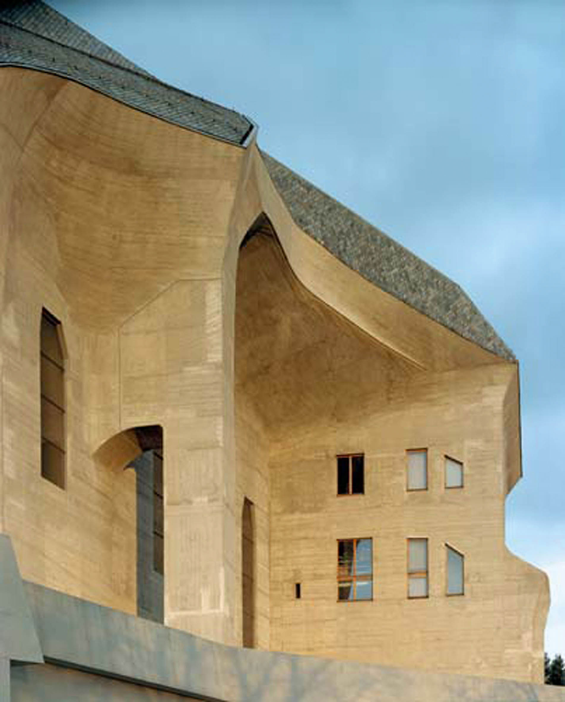 Zweites Goetheanum, Detail der Westfassade