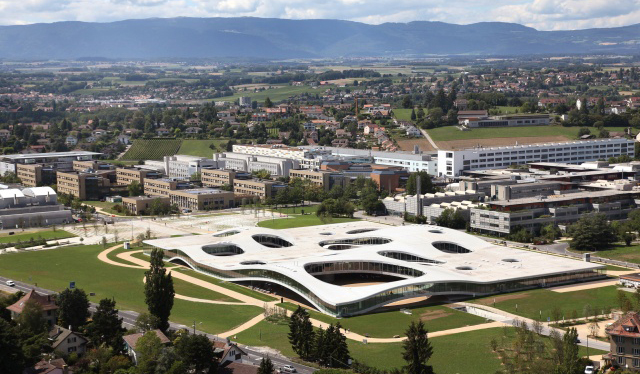 Luftansicht des EPFL-Campus