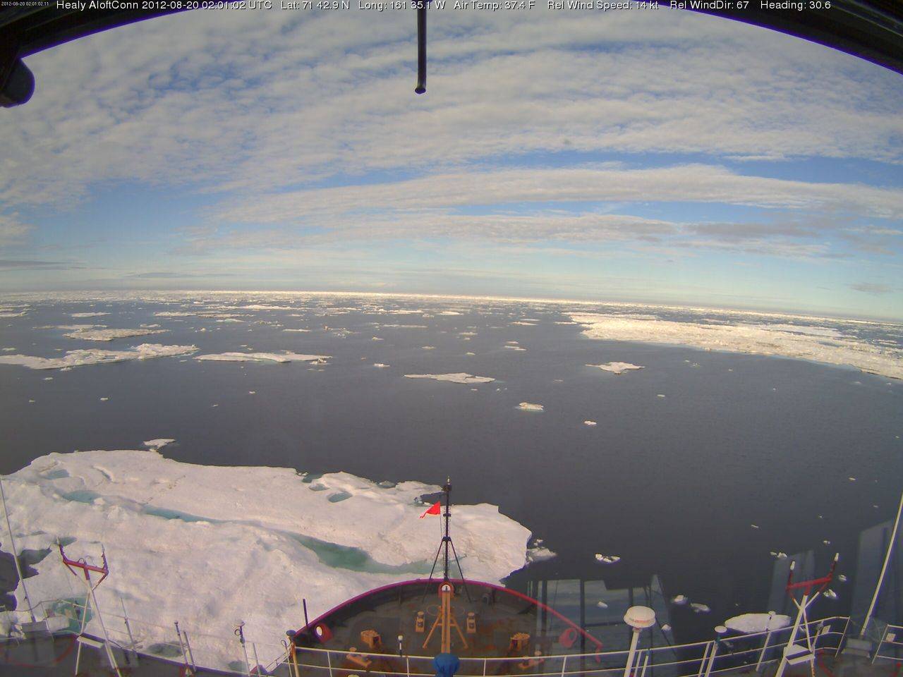 Auf Rekord-Tief: Nordpolarmeer im Nordwesten von Barrow, Alaska