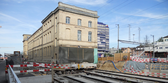 Das MFO-Gebäude am 14. Mai