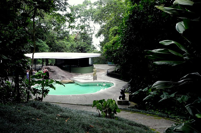 Casa das Canoas das ehemalige Wohnhaus Oscar Niemeyers in den Hügeln von Rio de Janeiro.