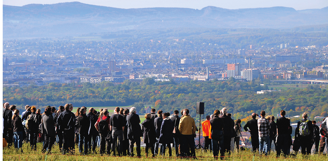 Tüllinger Berg bei Lörrach: Von hier öffnet sich der Blick über die trinationale Agglomeration