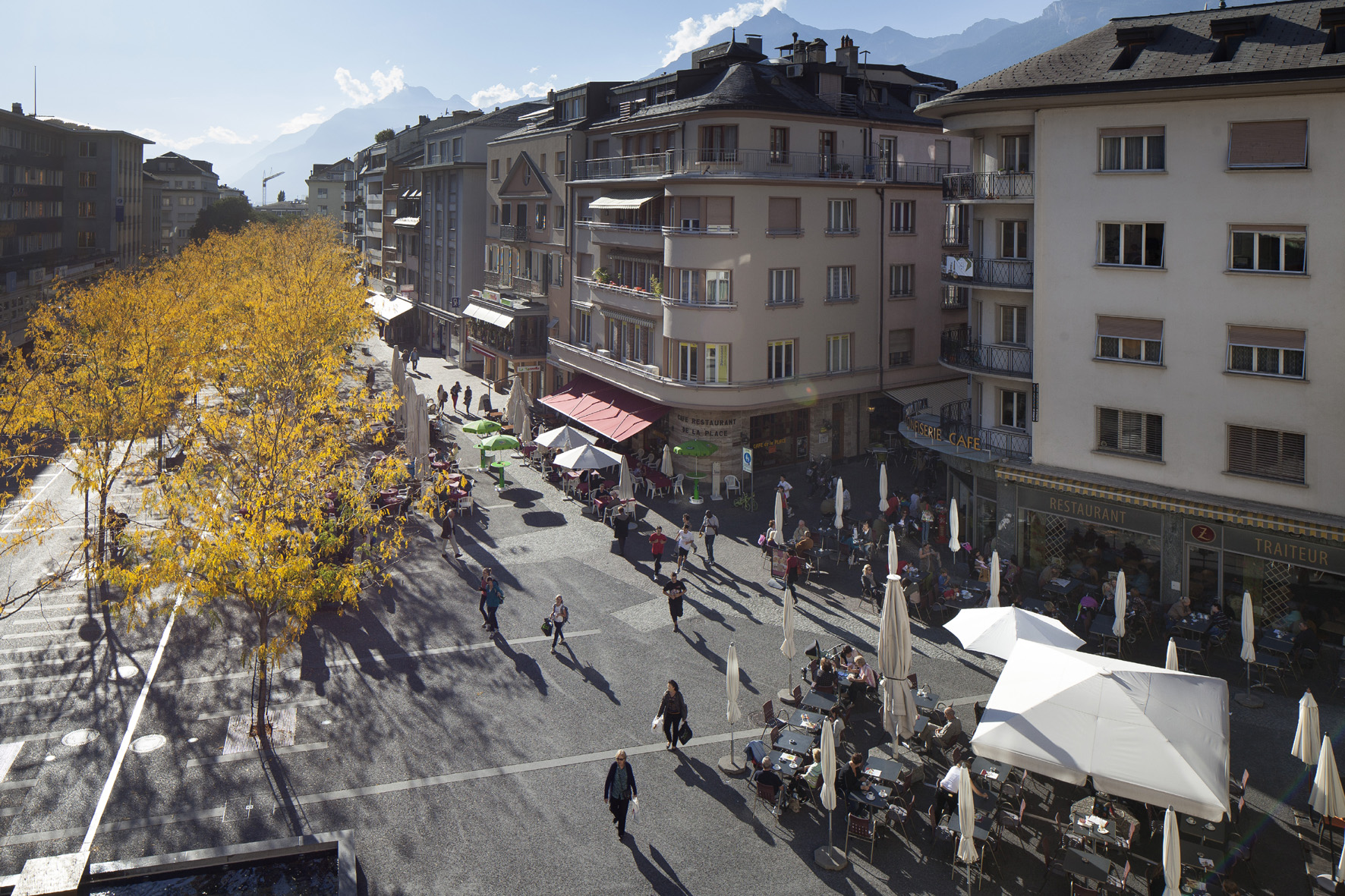 Place du Midi in Sitten.