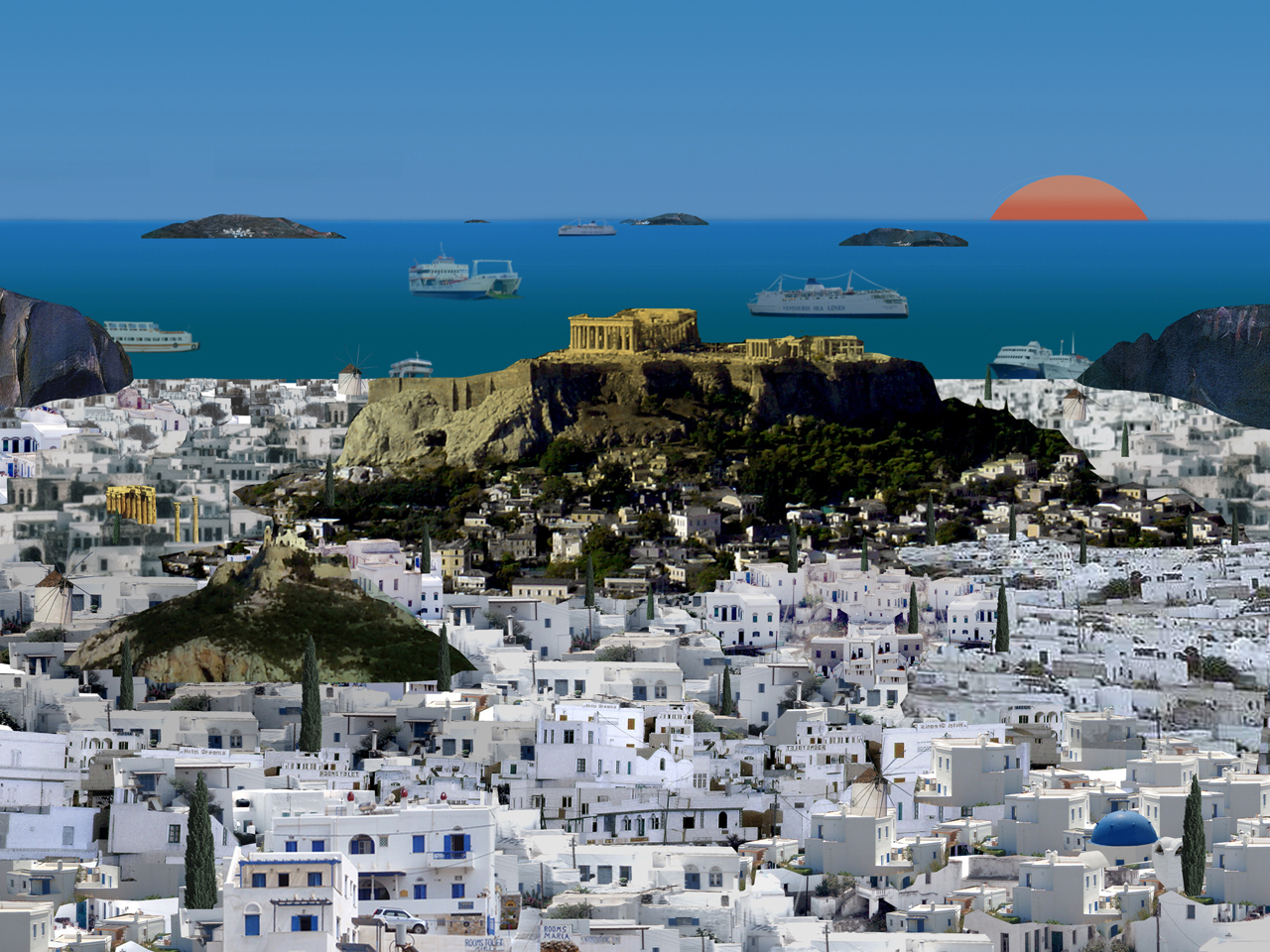 Athen als Insel