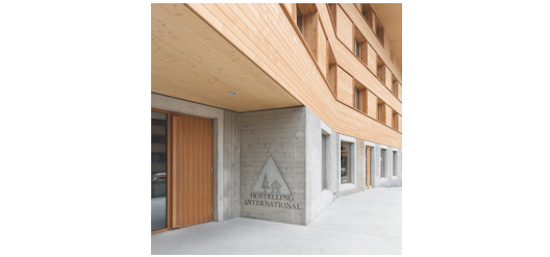 Der Neubau der Jugendherberge Saanen (Bürgi Schärer Architektur und Planung) wurde im Standard Minergie-Eco erstellt.