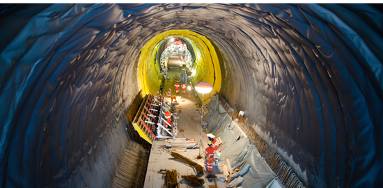 Ceneri-Basistunnel Camorino. 