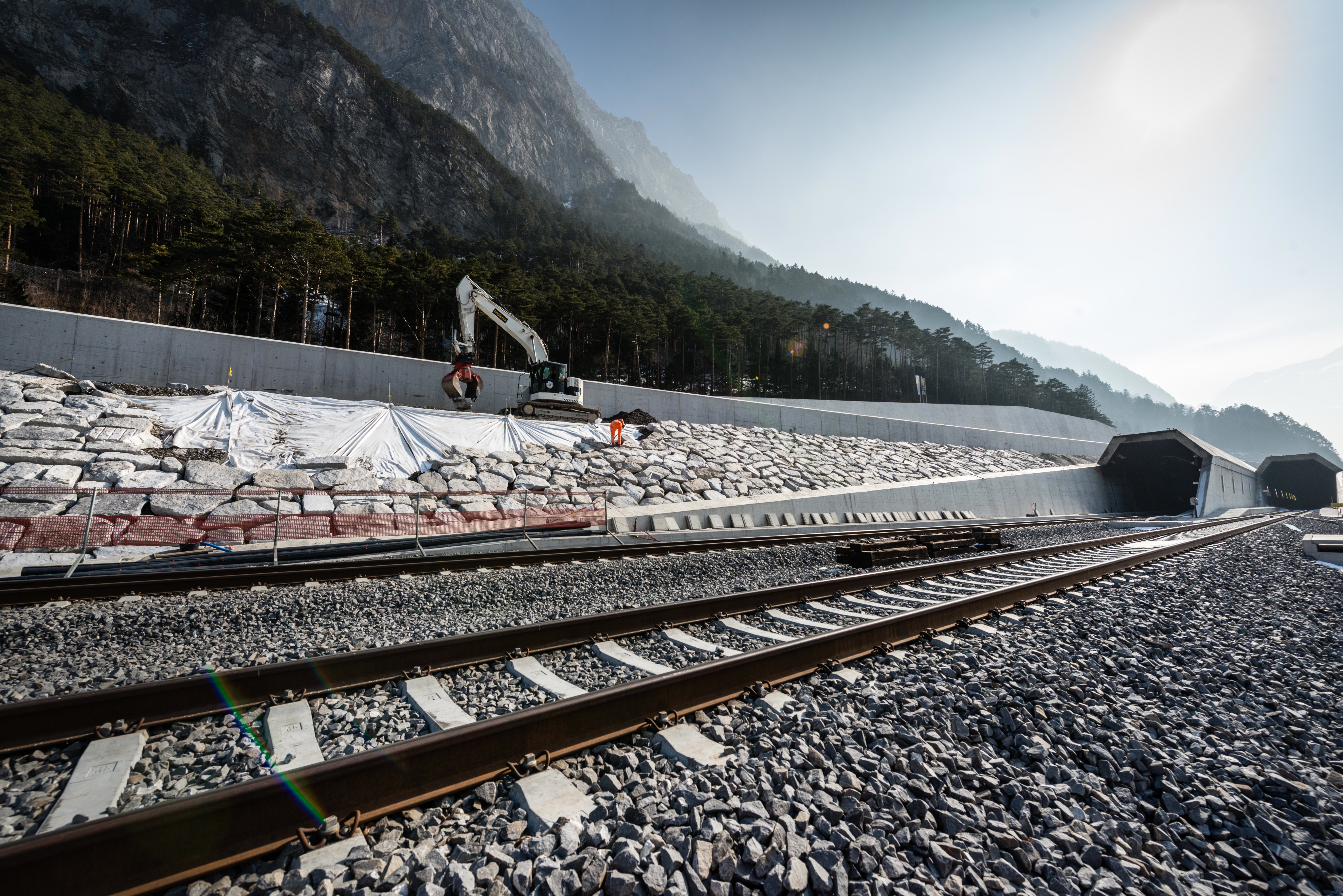 Gotthard-Nordportal bei Erstfeld.