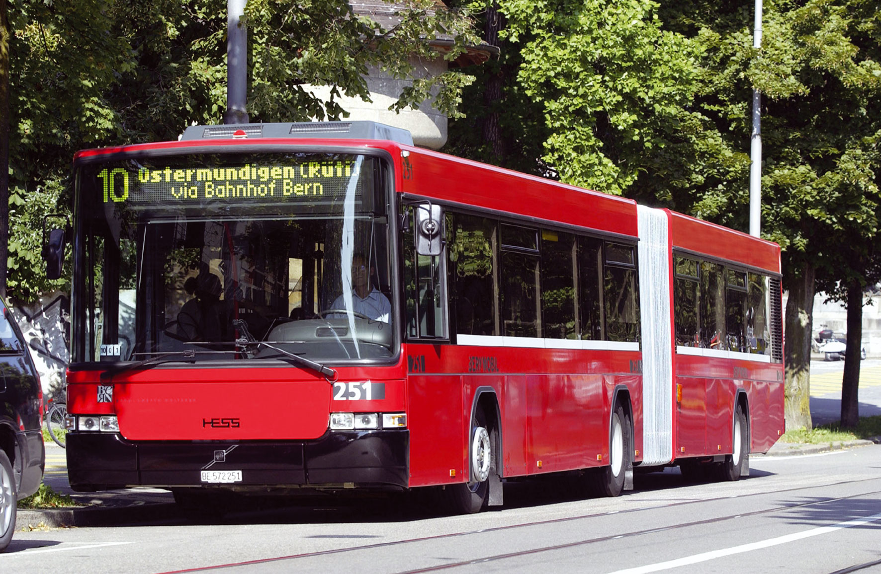 Bus der zu Stosszeiten chronisch überlasteten Linie zwischen Ostermundigen und Köniz.