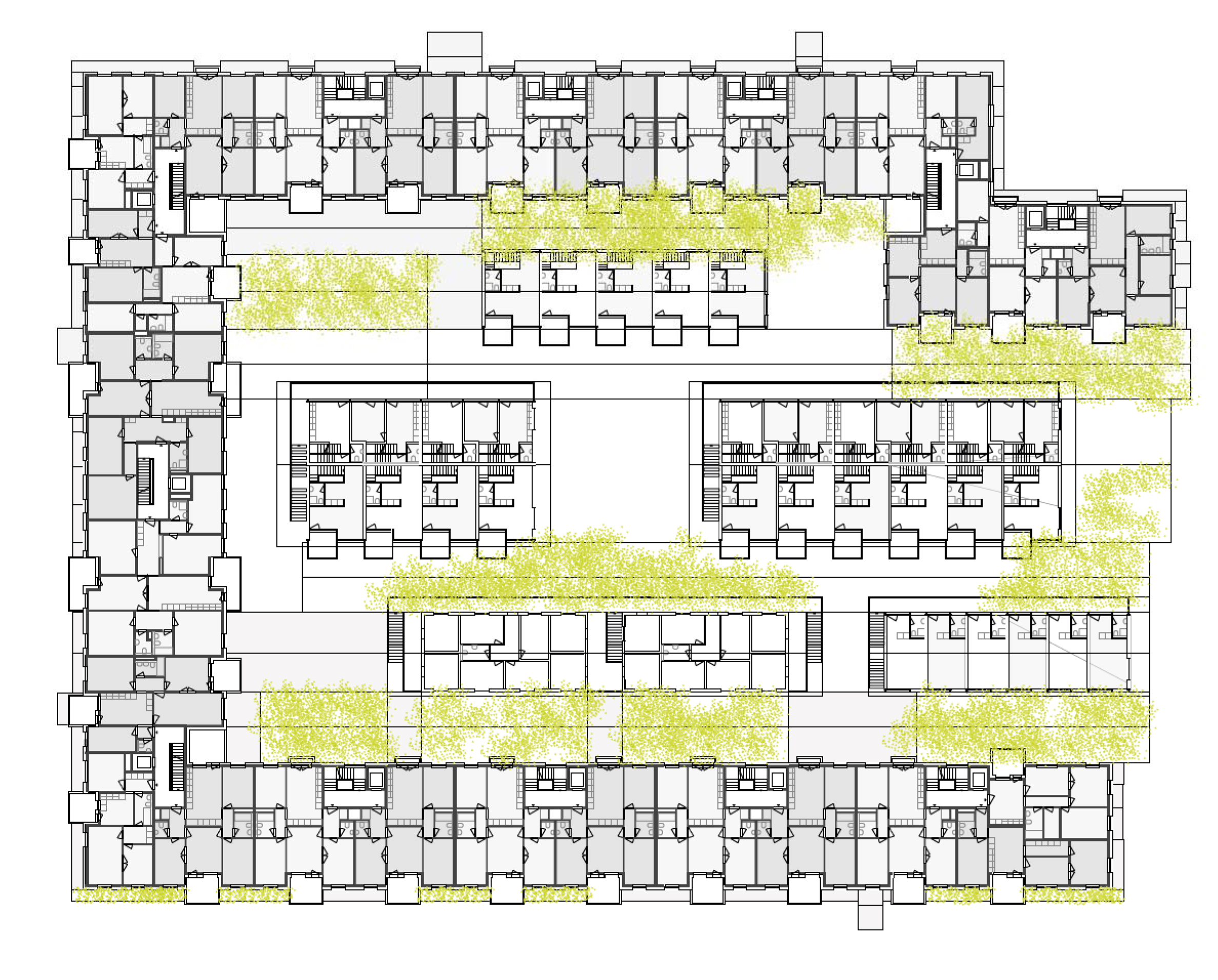 Grundriss 1.-3. OG.