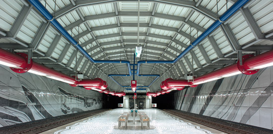 Die Haltestelle «Bergwerk Consolidation» in Bochum. (Bild: Micha Pawlitzki &amp; Edition Panorama)