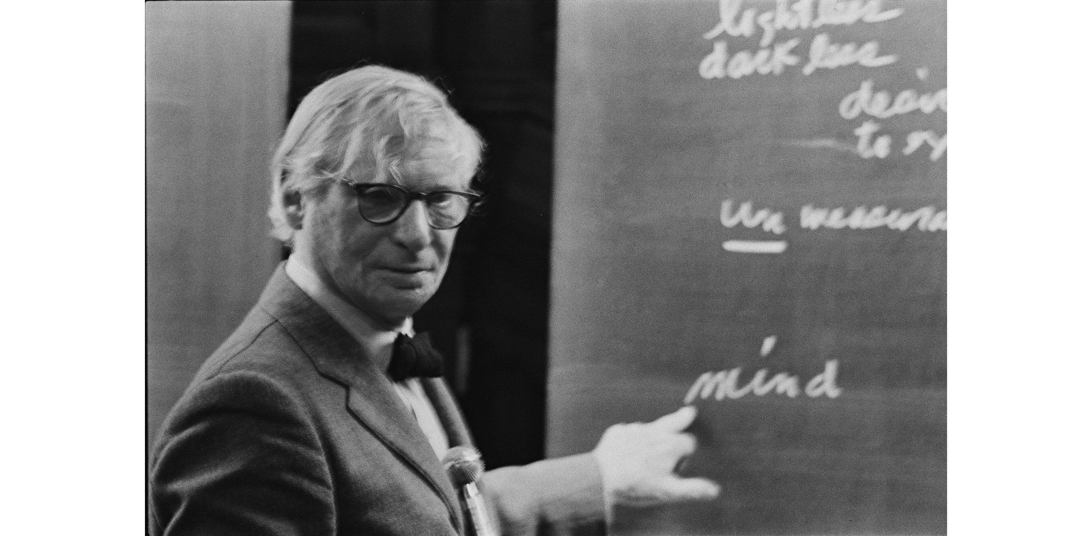 Louis Kahn während seiner Vorlesung an der ETH Zürich im Jahre 1969.  