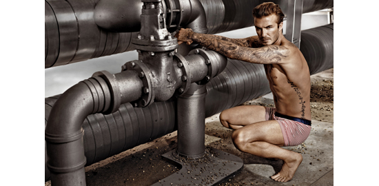 Foto: H&amp;M/RexFeatures/Dukas – und die Auflösung: David Beckham wirbt für Unterwäsche.