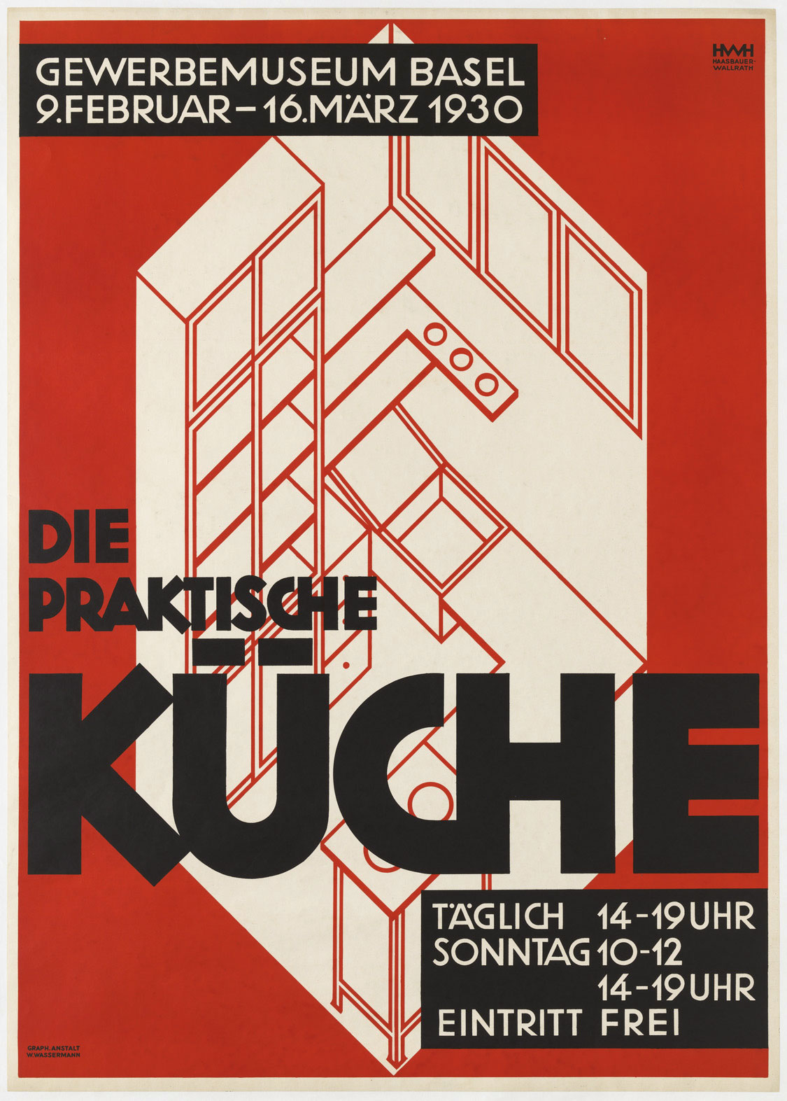 Affiche d’une exposition à Bâle, 1930