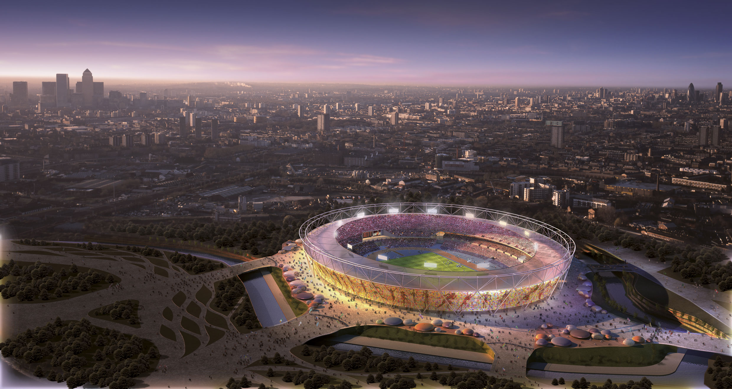 Image de synthèse du futur stade