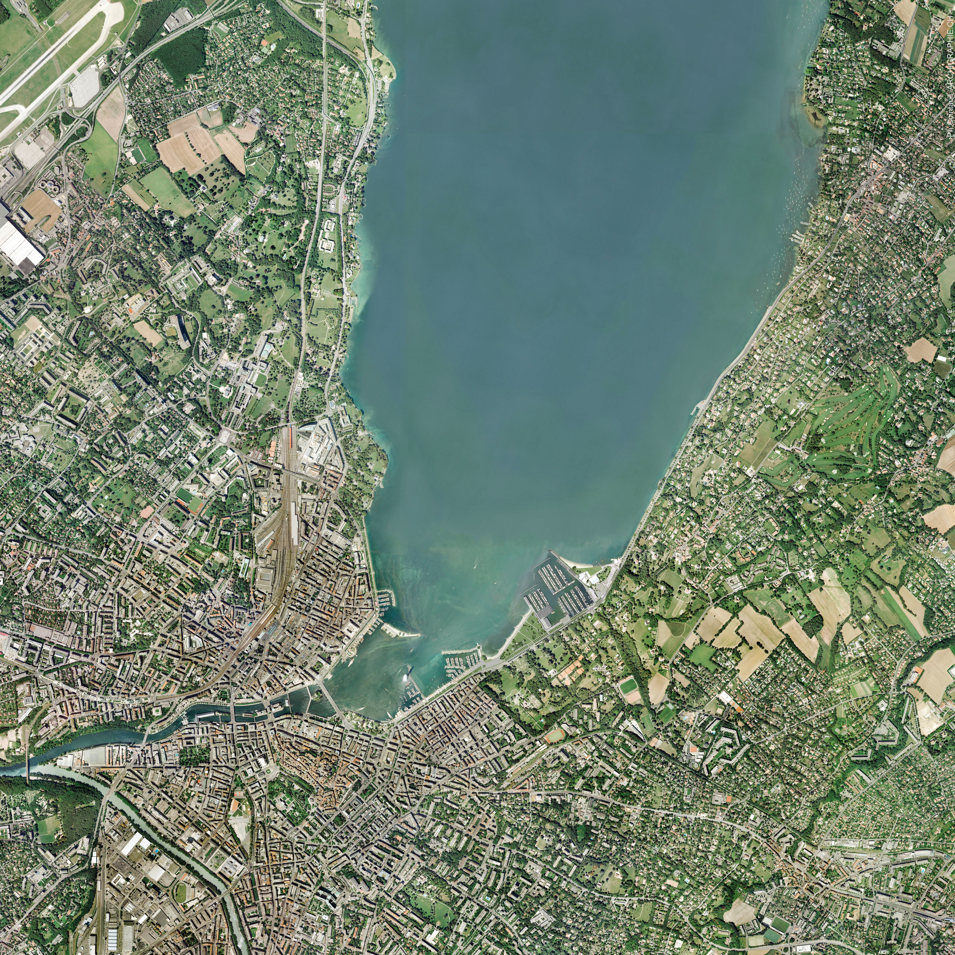 Plan de situation dans le Petit Lac