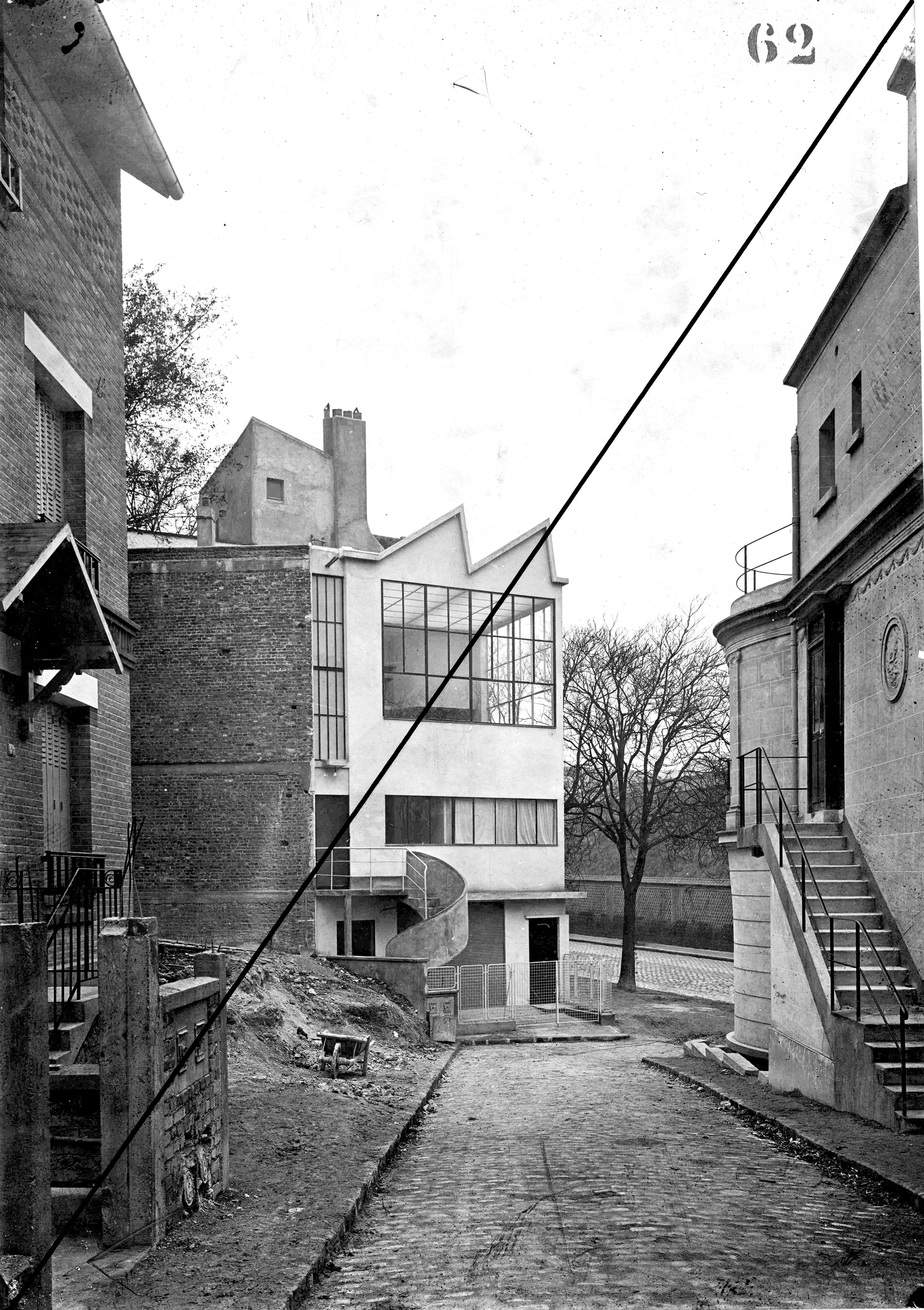 Maison Citrohan, dessin du projet par Le Corbusier, 1922