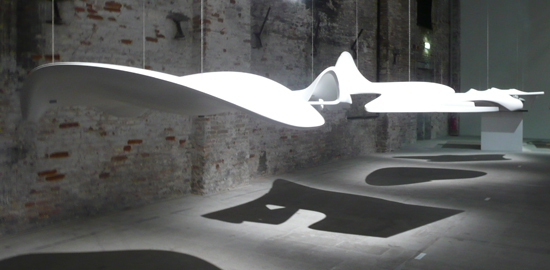 Zaha Hadid : maquettes et projets divers des dernières années (photo: Judit Solt)