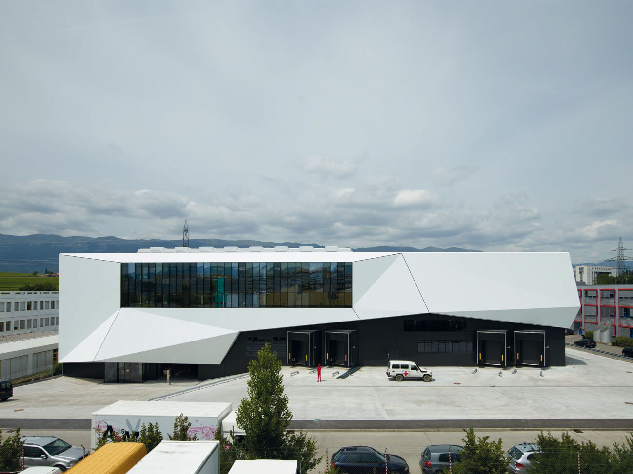 La façade de la halle du CICR